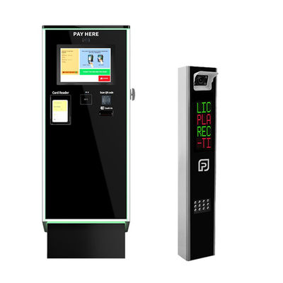 Máquina de pago automático de pantalla táctil LCD de 19,1 pulgadas para opciones de idioma de estacionamiento sin esfuerzo Polonia 147kgs