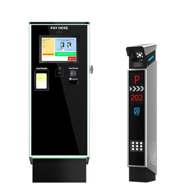 Máquina de pago automática con pantalla táctil LCD de 19,1 pulgadas para sistema de aparcamiento de cámaras LPR